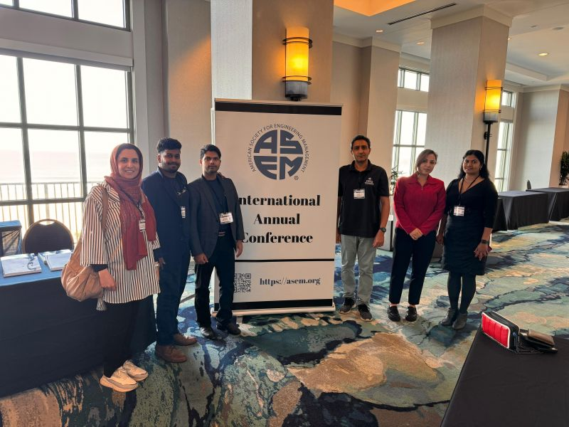 Joshit Mohanty with research team at ASEM International Annual Conference