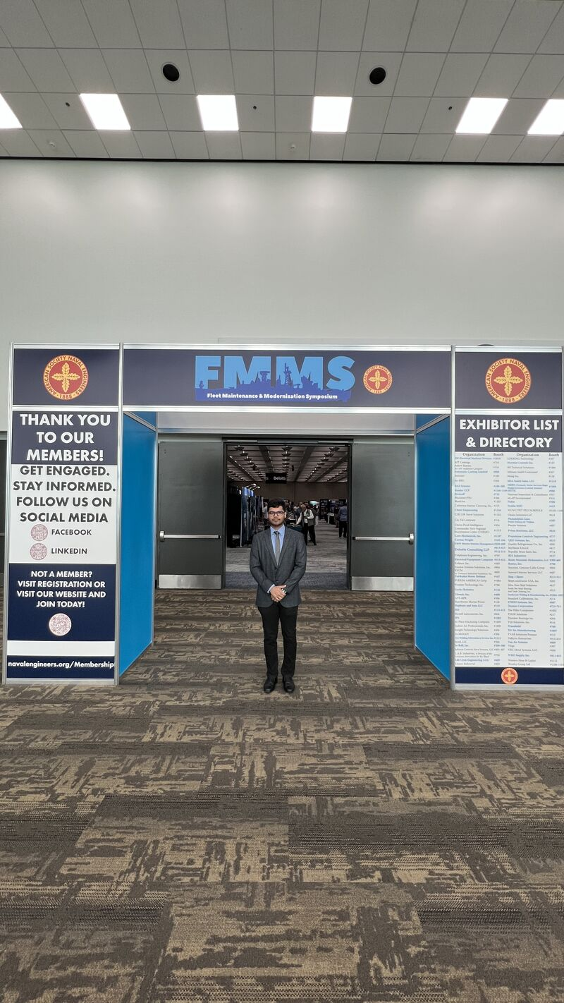 Joshit Mohanty at ASNE Fleet Maintenance and Modernization Symposium